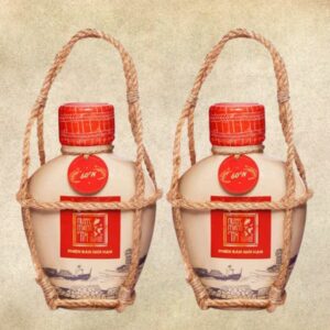 [Cặp 2 bình] Nước mắm tĩn tôm biển truyền thống độ đạm 60N bình gốm 500ml 1a