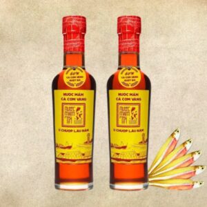 [Cặp 2 chai] Nước mắm tĩn cá cơm vàng ruột đỏ độ đạm 60N 250ml 1a