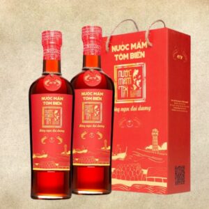 [Cặp 2 chai] Nước mắm tĩn tôm biển truyền thống độ đạm 45N 500ml 1a