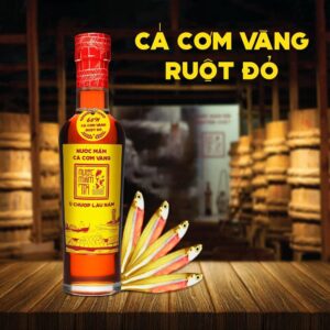 Nước mắm tĩn cá cơm vàng ruột đỏ độ đạm 60N 250ml 1