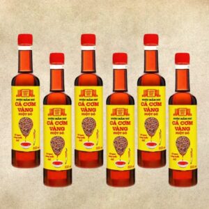 [Thùng 6 chai] Nước mắm nhỉ cá cơm vàng ruột đỏ 525ml 1a