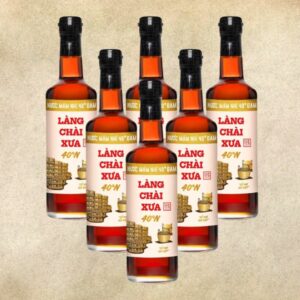 [Thùng 6 chai] Nước mắm nhỉ nhãn vàng độ đạm 40N 500ml 1a